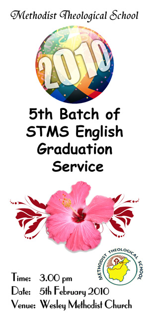 2010 5th STMS English Graduation Invitation