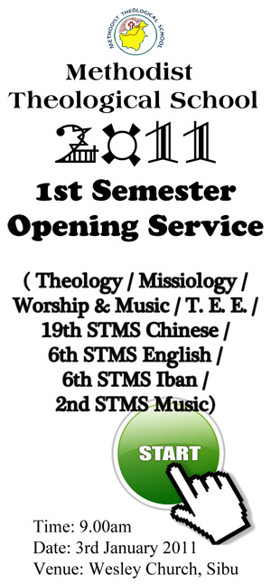 2011 1st Semester Opening Service Invitation