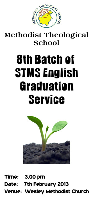 2013 8th STMS English Graduation Invitation