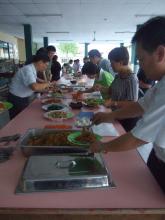 Enjoying the Food