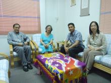 Rev Svay Yonthearoath and Ms Rebecca Asedillo